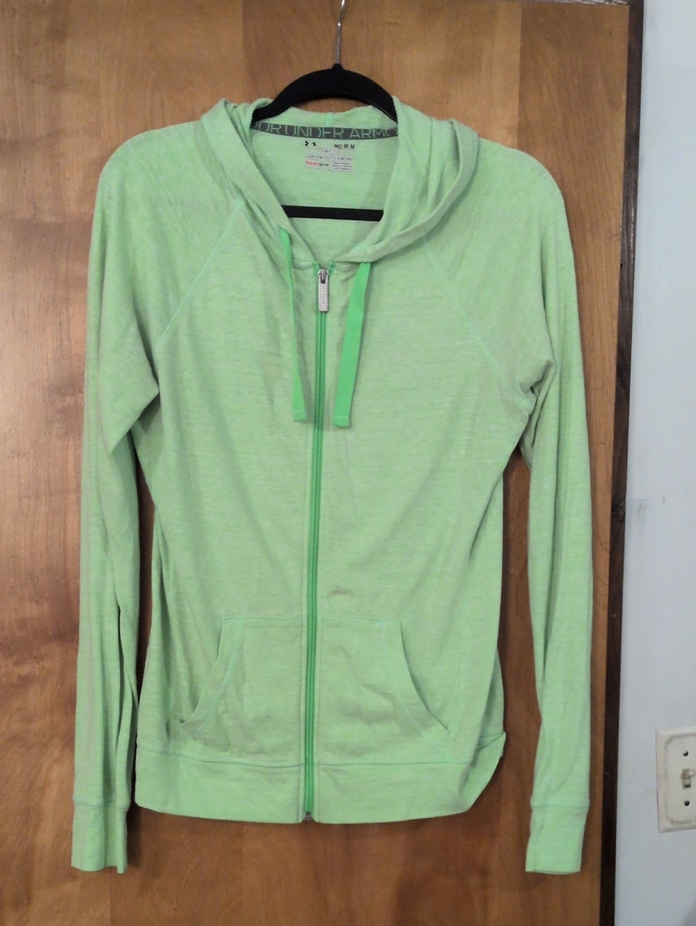Under Armour Women's Light Green Full Zip Hoodie